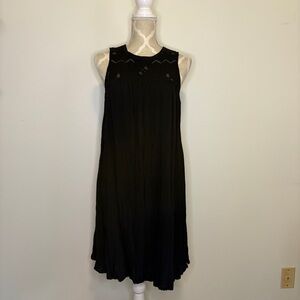 Wilfred Aritzia Black Sleeveless Babydoll Dress